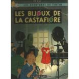 Herge signed Les Aventures de Tintin -Les Bijox de la Castafiore signed hardback book, Signed on