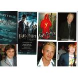 Harry Potter collection of unsigned promo photos, party passes etc. Good Condition. All autographs