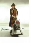 K9 voice John Leeson Dr Who signed colour photo of K9 with Tom Baker. Good Condition. All autographs