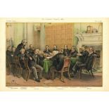 The Cabinet Council 1883 27/11/1883, Subject Gladstone Etal, Vanity Fair print, These prints were