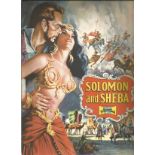 Solomon and Sheba UNSIGNED inhouse brochure. Good Condition. We combine postage on multiple