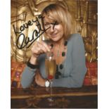 Carol McGiffin signed 10x 8 colour portrait photo at bar. Good Condition. All autographs are genuine