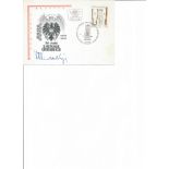 Austrian President Dr Rudolf Kirchschlager signed 1975 Austrian FDC, set with corner mounts on