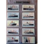 Merchant Ships of the world complete set of 50 Wills cigarette cards featuring some vintage Ships