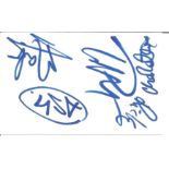 ASH (signed by all band members) sized A6 card. Good Condition. All autographs are genuine hand