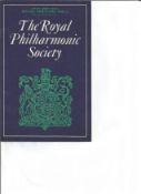 Music rare double signed 1978 Royal Philharmonic Society programme, Signed by Conductor Mariss