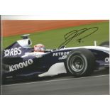 Kazuki Nakajima signed 12x8 colour photo racing in Melbourne 2007. Good Condition. All autographs