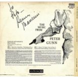 Henry Mancini signed The Music from Peter Gunn 33rpm record sleeve, Record included. Good Condition.