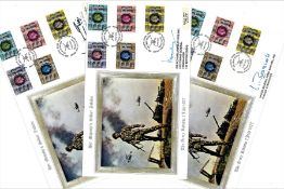 FDC collection 3 signed large covers commemorating Her Majesty's Silver Jubilee The Army Review 7