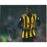 Abdoulaye Doucoure Signed Watford 8x10 football photo. Good Condition. All autographs are genuine