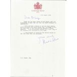 WW2 Dunkirk POW Sir Martin Gilliat later PPS Queen Mother typed signed letter on Clarence House