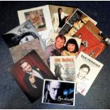 Entertainment collection 10 assorted signed photos and flyers signatures include Bill Nighy, Jason