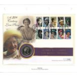 £5 Silver 1999 Queen Mother Proof Coin set in Guernsey Queen Mother 99th Birthday coin FDC PNC. Good
