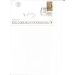 Israeli President Yitzhak Rachamim Navon signed Israel FDC, set with corner mounts on descriptive