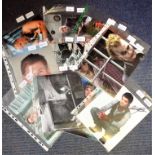 Entertainment collection 11 signed colour photos signatures include Simon Bamford, Annette