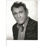 Earl Hollinan signed 10x8 black and white photo, Dedicated. Good Condition. All autographs are