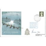 WW2 Wg Cdr James Tait DSO DFC signed 45th ann Dambuster Raid cover. Good Condition. All autographs