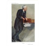 Dialetics 27/1/1910, Subject Balfour, Vanity Fair print, These prints were issued by the Vanity Fair
