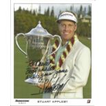 Stuart Appleby signed 10x8 colour photo, Comes with a PSA/DNA certificate with a matched hologram