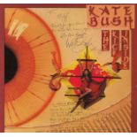 Kate Bush signed The Kick Inside 33rpm record sleeve, Record included, She has also added the lyrics