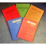Movie Book collection 5 hardback books from the 1950s titles include Preview 1950, 1951, 1952 and