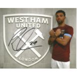 Ryan Fredericks Signed West Ham 8x10 football photo. Good Condition. All autographs are genuine hand