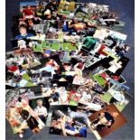 Football and Sport collection, 100 signed photos mainly football with at least a dozen boxers and