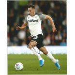 Tom Lawrence Signed Derby County 8x10 football photo. Good Condition. All autographs are genuine