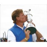 Ernie Els signed 10x8 colour photo, Comes with a PSA/DNA certificate with a matched hologram sticker