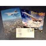 Concorde collection includes two fantastic 10x8 colour photos signed by Captain Mike Bannister and a