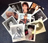 Entertainment Collection 10 assorted colour and black and white photos signatures include Ann