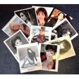 Entertainment Collection 10 assorted colour and black and white photos signatures include Ann