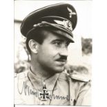 Adolf Galland WW2 Luftwaffe fighter aces signed 6 x 6 b/w photo. German Luftwaffe general and flying