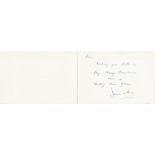 WW2 617 sqn Dambuster David Shannon signed Christmas card from 617 sqn Dambuster historian Jim