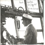 Graf Zeppelin 8 x 5 b/w photo signed by crew member Ernst Fischbach who was on board for the