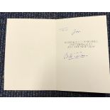 WW2 617 sqn Dambuster Bill Townsend signed Christmas card from 617 sqn Dambuster historian Jim