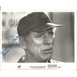 Burt Lancaster signed 10 x 8 inch b/w photo from Go tell the Spartans. Good Condition. All