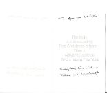 WW2 617 sqn Dambuster Len Sumpter signed Christmas card from 617 sqn Dambuster historian Jim
