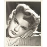 Ann Francis signed superb vintage 10 x 8 inch b/w portrait photo. Good Condition. All autographs are