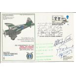 WW2 Pat O Leary, Robert Stanford Tuck, Mike Donnet signed RAF Duke of Yorks Westland Lysander cover.