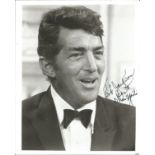 Dean Martin signed 10 x 8 inch b/w portrait photo to Bob Jackson. Good Condition. All autographs are