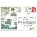 WW2 Top Uboat Ace Otto Kretschmer signed Sqn Ldr Bulloch RAF Historic Aviators cover. Good