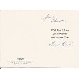 WW2 617 sqn Dambuster Frank Appleby signed Christmas card from 617 sqn Dambuster historian Jim