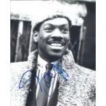 Eddie Murphy signed 10 x 8 inch b/w Coming to America photo. Good Condition. All autographs are