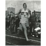 Sir Roger Bannister signed 10 x 8 inch b/w photo. Good Condition. All autographs are genuine hand