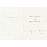 WW2 617 sqn Dambuster Tony Burcher signed Christmas card from 617 sqn Dambuster historian Jim