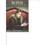 Rufus Wainwright signed flyer. American-Canadian singer, songwriter, and composer. Good Condition.