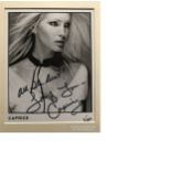 Caprice signed 10 x 8 inch colour photo mounted to an overall size of 16 x 12 inches. Good