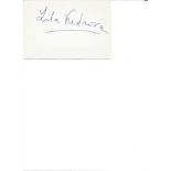 Lila Kedrova signed 6x4 white card. (9 October 1909- 16 February 2000) was a Russian-born French