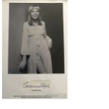 Susannah York actress autograph mounted and framed with sexy b/w photo to an overall size of 12 x